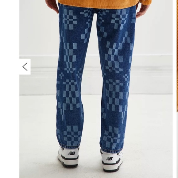 BDG Urban Outfitters Bow Fit Jean – Checkerboard Print Size 29/30 EUC - Picture 2 of 10